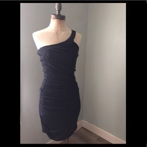 Colcci one shoulder Mini Dress with ruching